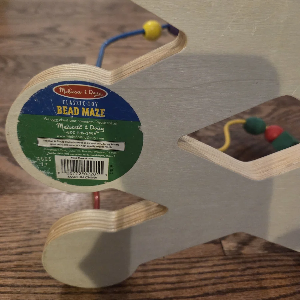 Melissa & Doug - Classic Colorful Bead Maze Toy - Toddler (12 Months +)